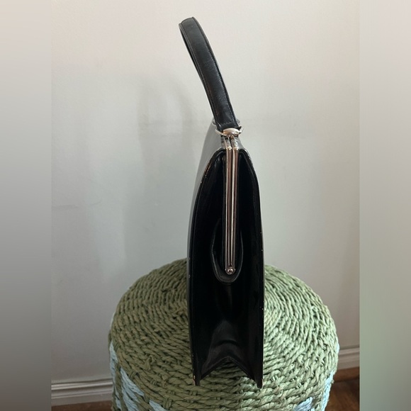 Vintage 50s Unbranded Top Handled Purse - Picture 3 of 12